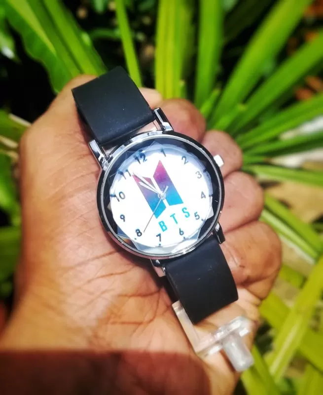 BTS Ladies fashion watch rubber straps