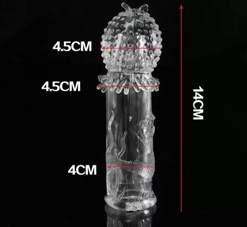 silicon reusable and penis extendable condom  E sex toy - image 2