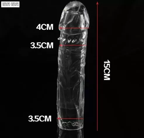 silicon reusable and penis extendable condom  J sex toy