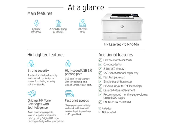 HP laserjet Pro M404dw Printer - Wireless - image 7