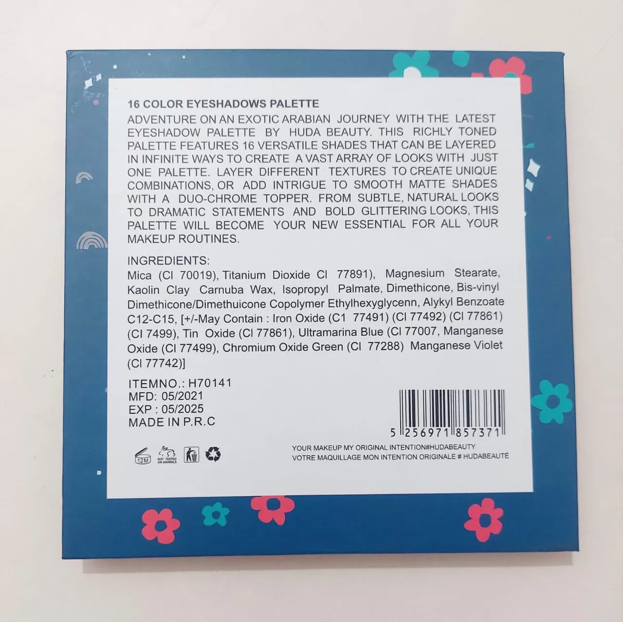 Huda Beauty 16 Colors Eyeshadow Palette Highlighter - image 7