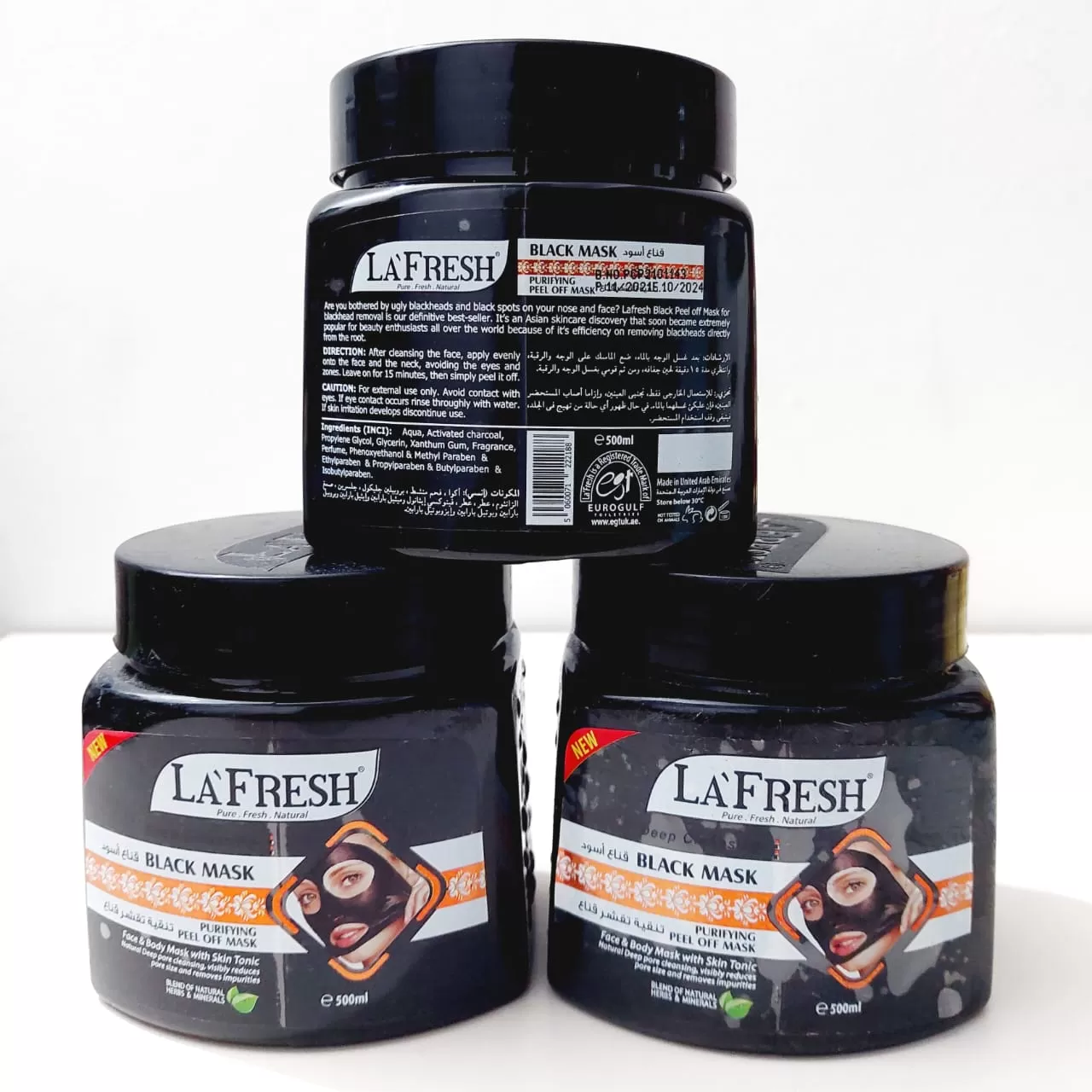 Lafresh Black Face Peel Off Mask 500ml Reduce Pore - image 9