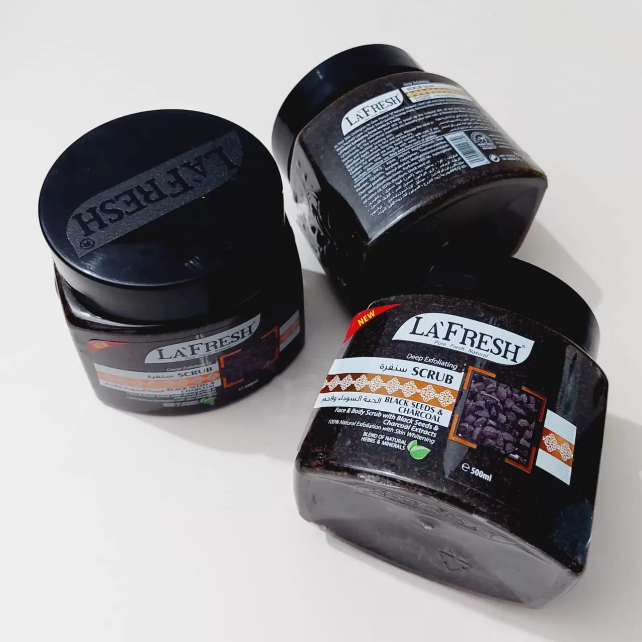 Lafresh Black Seeds & Charcoal Face & Body Scrub 500ml - image 6