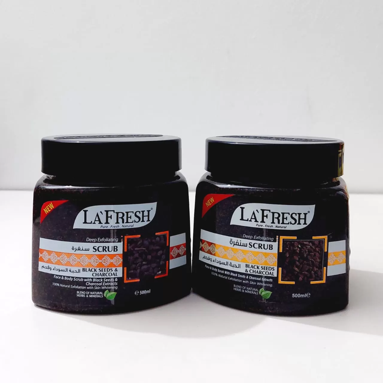 Lafresh Black Seeds & Charcoal Face & Body Scrub 500ml - image 4