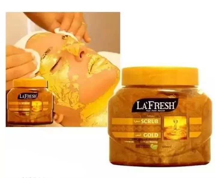 Lafresh Gold Face & Body Scrub 500ml Collagen Vitamin E - image 4