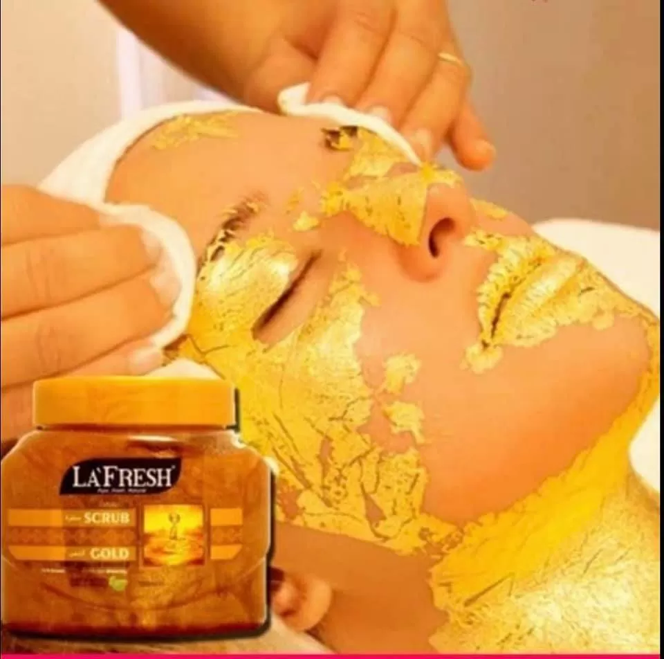 Lafresh Gold Face & Body Scrub 500ml Collagen Vitamin E - image 3