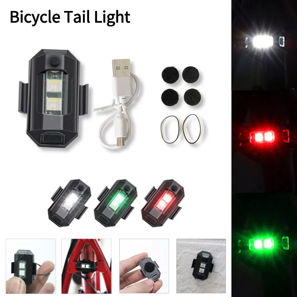 LED Bicycle Taillight Drone Light RGB Rechargeable - image 2