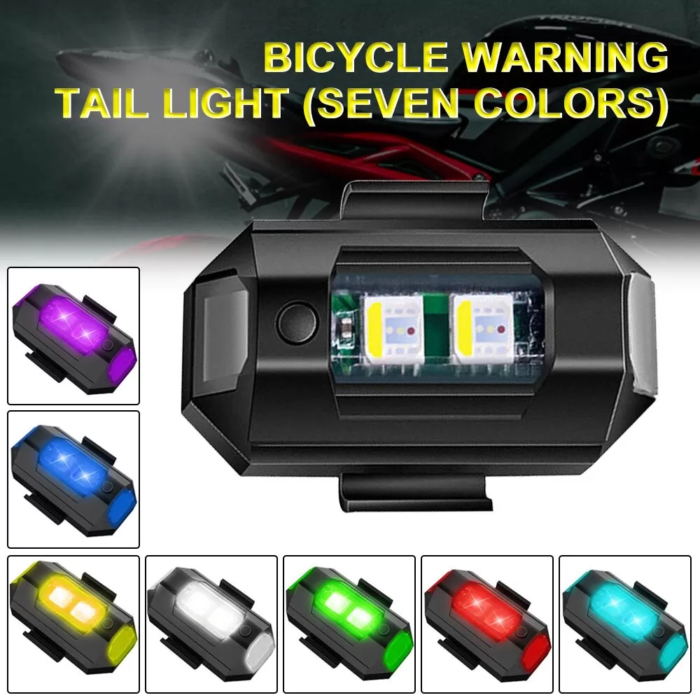 LED Bicycle Taillight Drone Light RGB Rechargeable - image 3