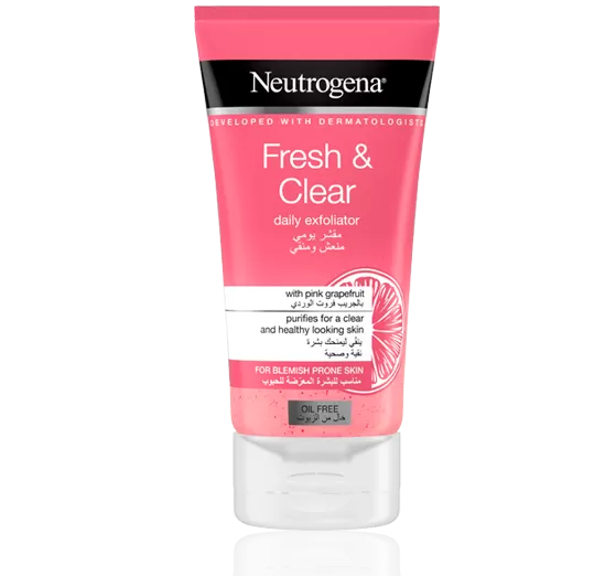 Neutrogena Fresh & Clear Facial Scrub 150ml Skin