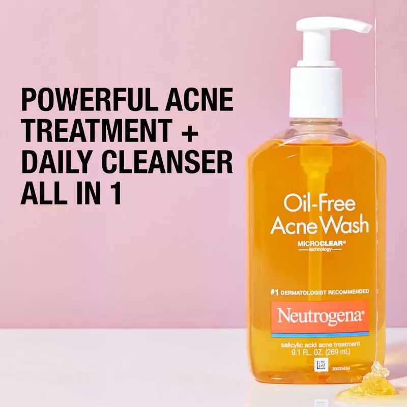 Neutrogena Oil-Free Acne Wash 269ml Face Cleanser