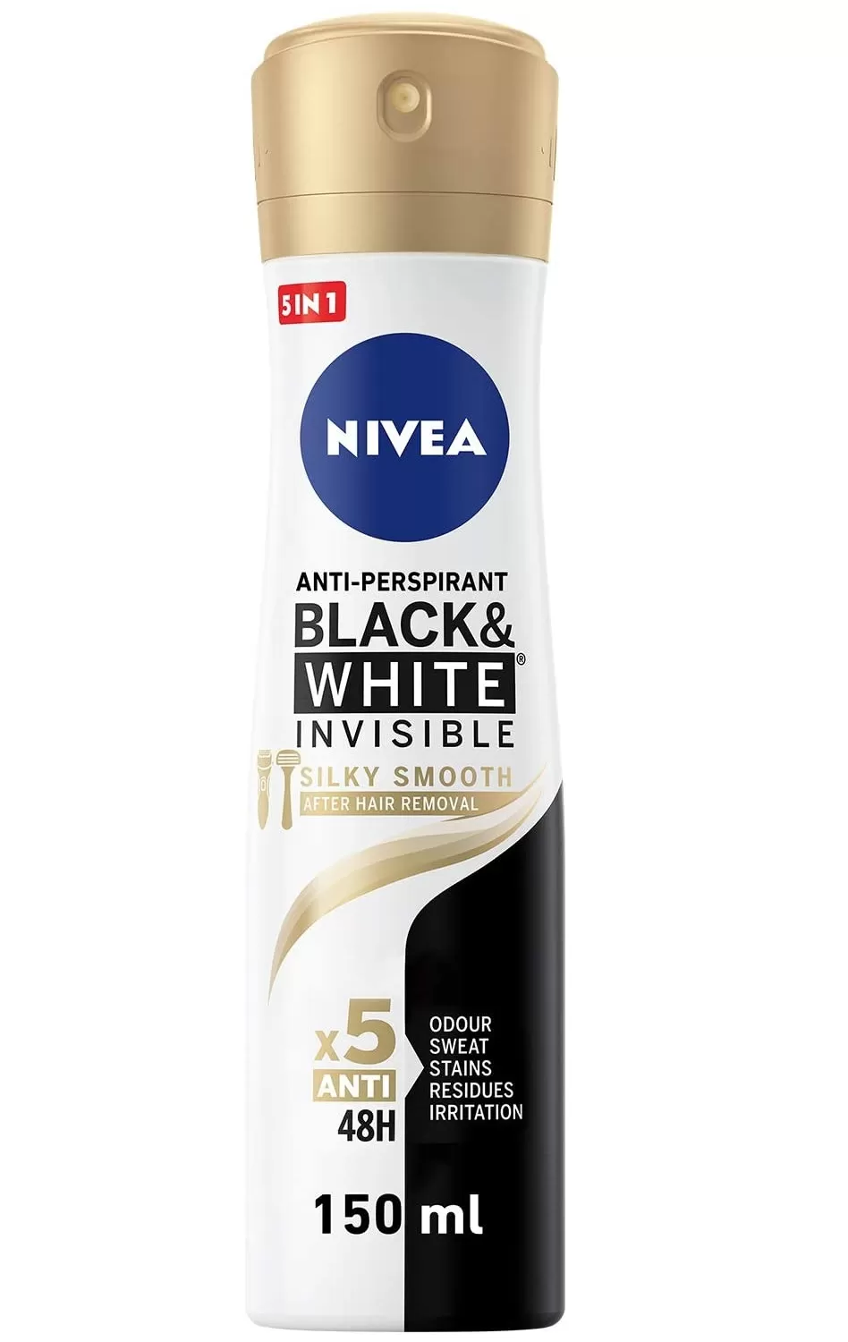 Nivea Invisible Black & White Female Deodorant 150ml
