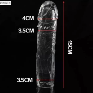 silicon reusable and penis extendable condom  J sex toy