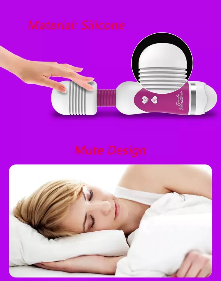 12 Function Mini Silicon AV Stick Wand Vibrator sex toy - image 2