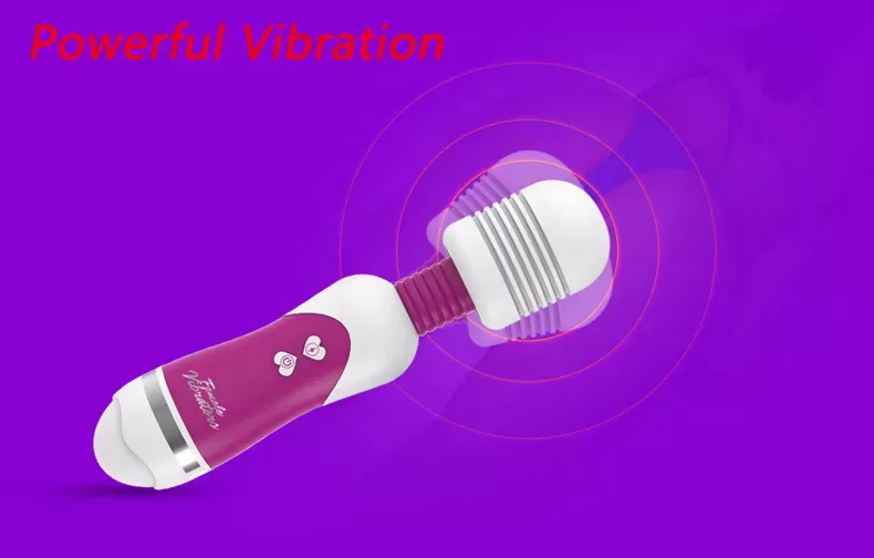 12 Function Mini Silicon AV Stick Wand Vibrator sex toy - image 3