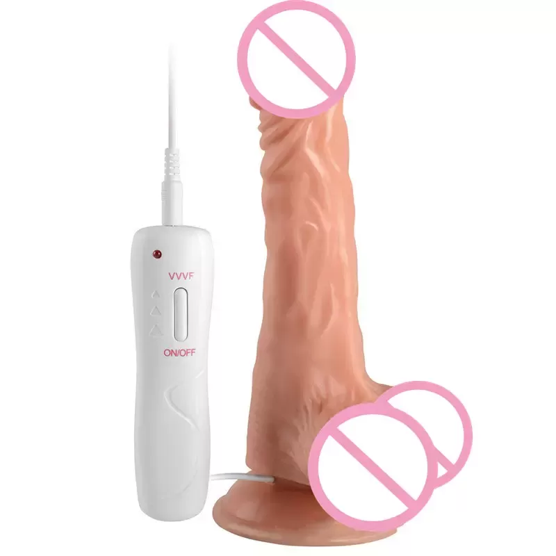 8 inch real rotating Dildo Vibrator sex toys - image 2