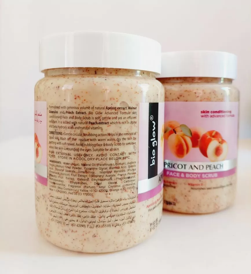 ​Bio Glow Apricot & Peach Face & Body Scrub 500ml - image 5