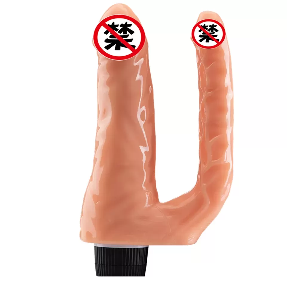 Double dildo penetrations' vibrator sex toy - image 4