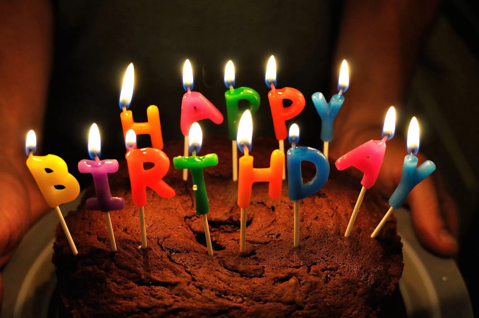 Happy Birthday Candles - Multi color cake decorations