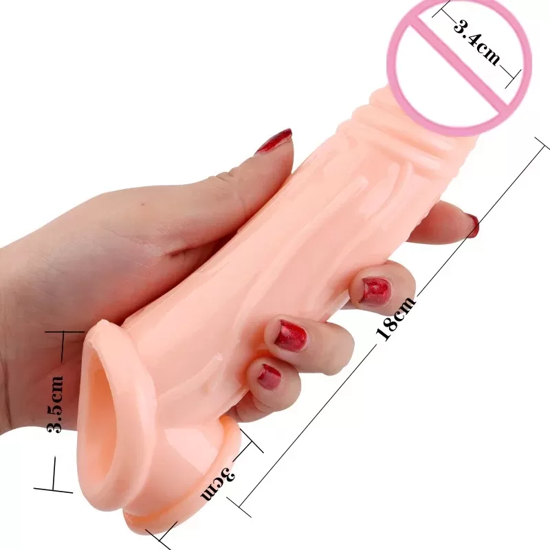 Men penis enlargement sleeve condom