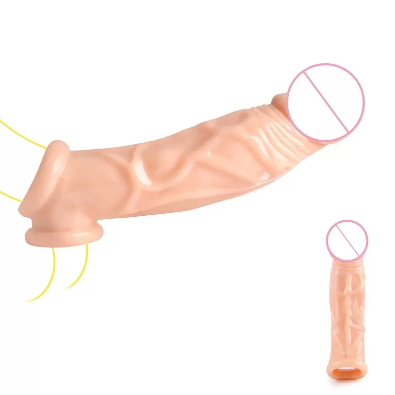 Men penis enlargement sleeve condom - image 3