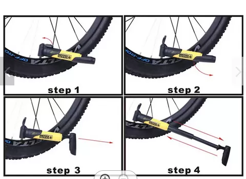Mini Portable  Air Pump Light MTB Road Bike Cycling Pump - image 3