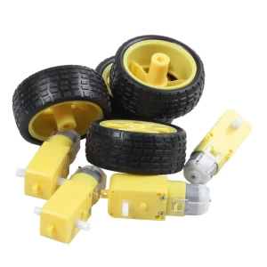 Smart Car Robot Plastic Tire Wheel with DC\ Gear Motor