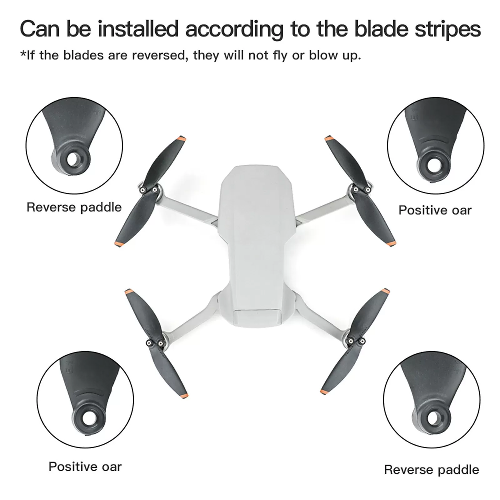 8pcs DJI Mini 2 Mini SE Propellers Low Noise - image 3