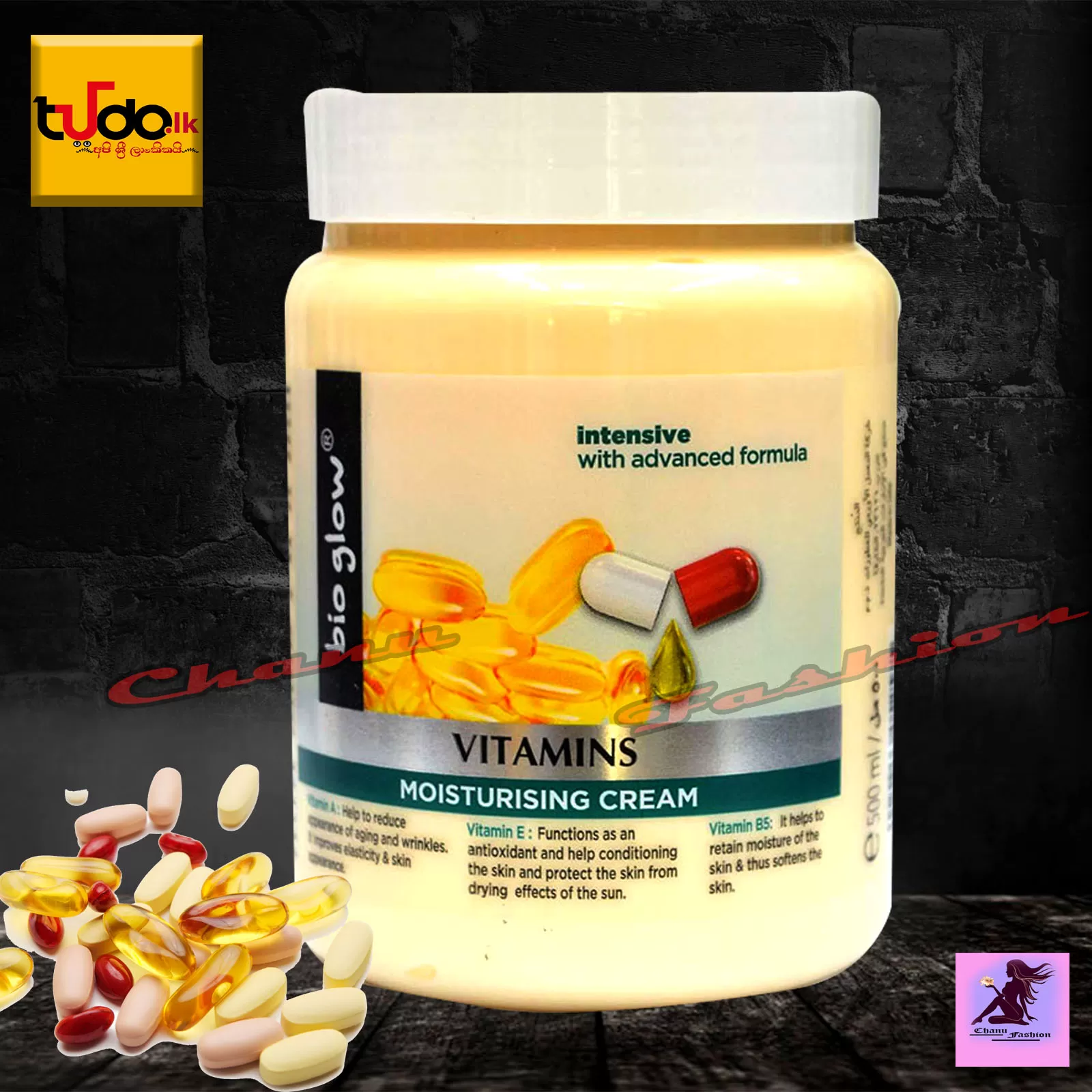 Bio Glow Vitamins Moisturizing Cream Intensive 500ml