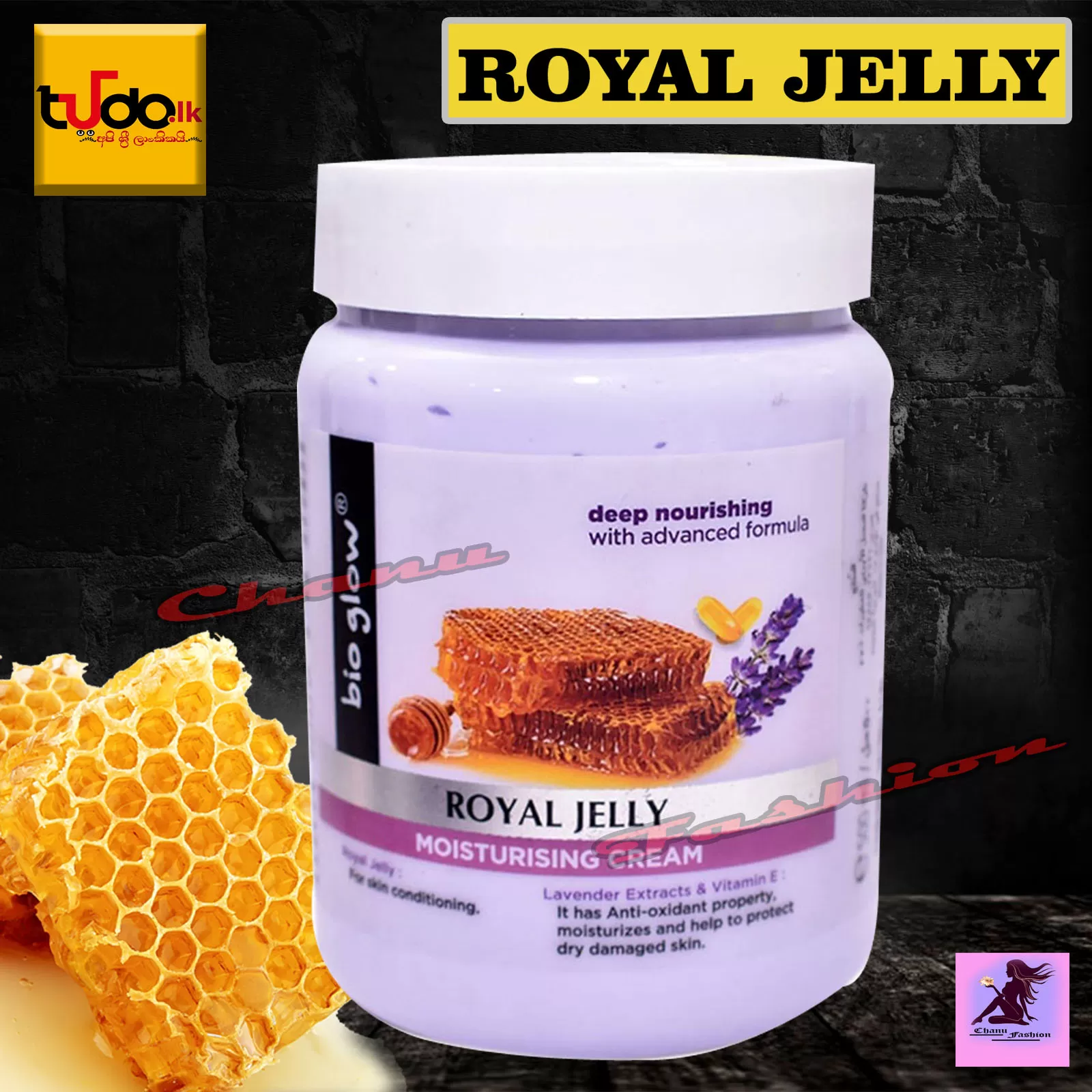 Bioglow Royal Jelly Moisturising Cream 500ml