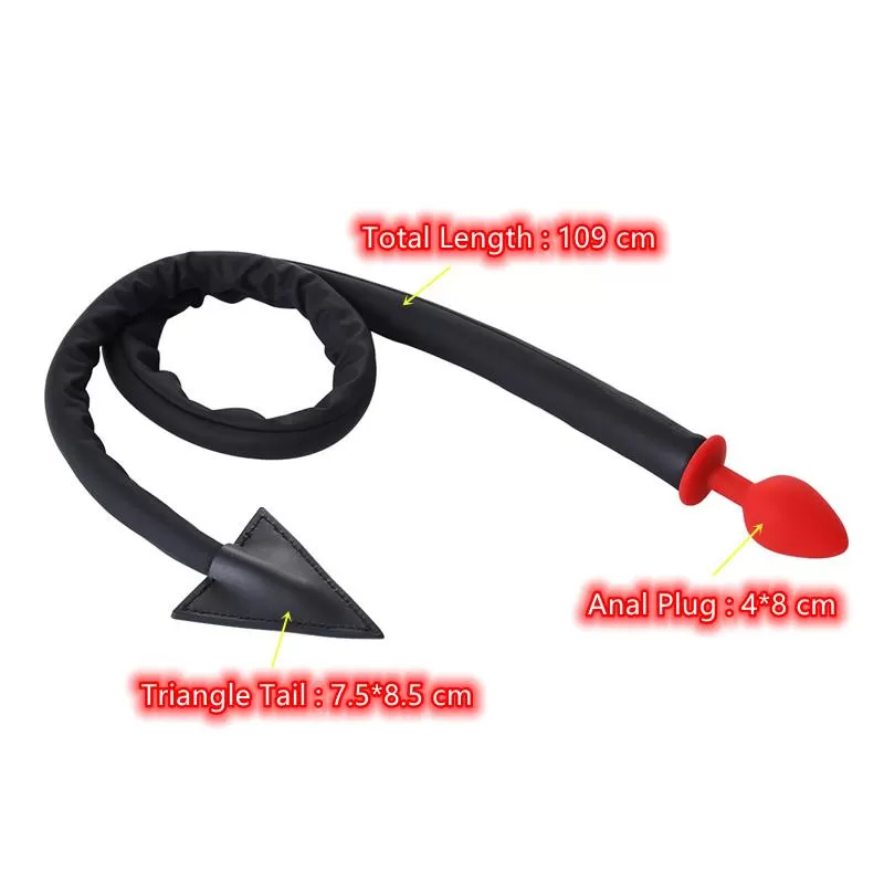 Devil Tail Cosplay Silicone Anal Plug Whip XTOYS - image 3