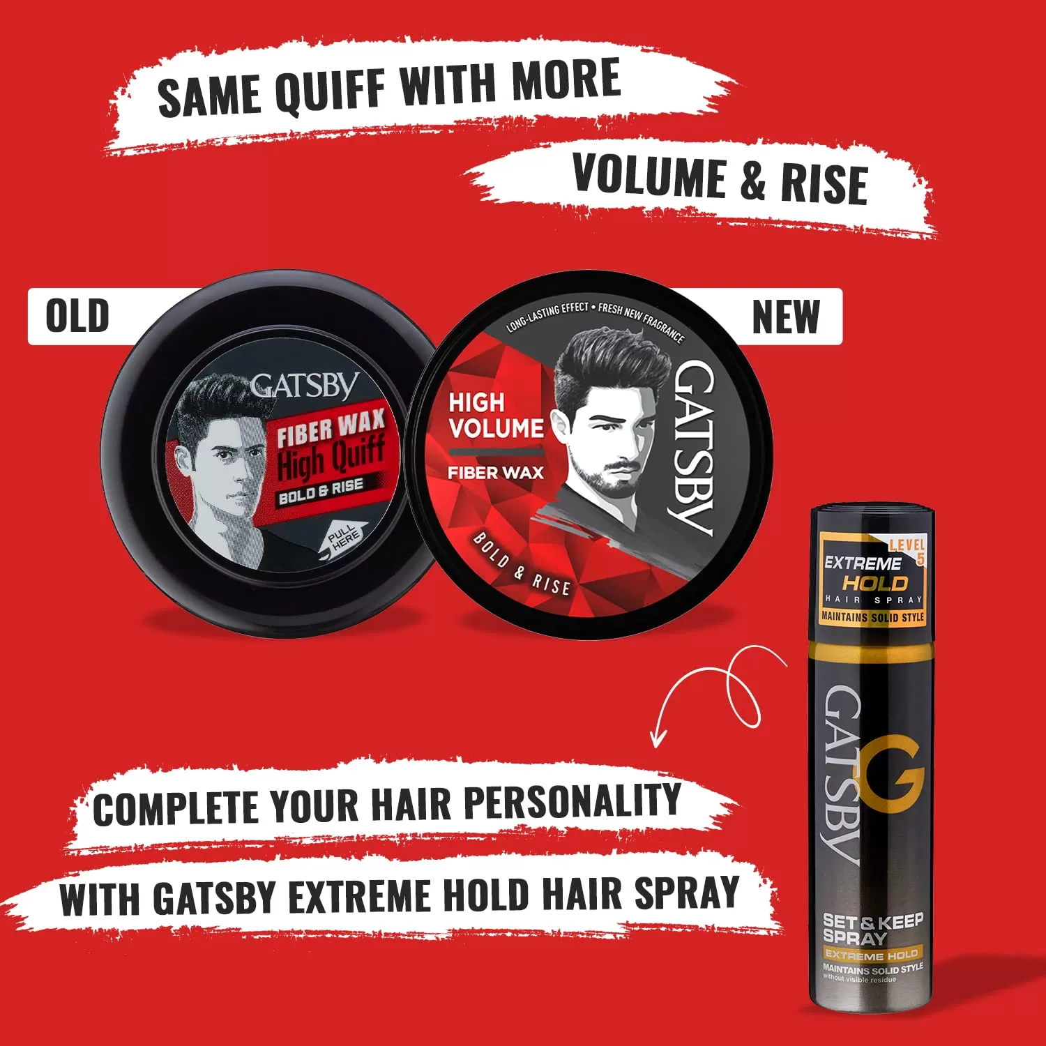 Gatsby Hair Styling Fibre Wax Bold and Rise 75g - image 4