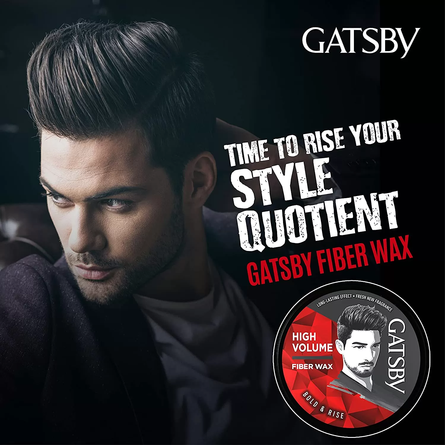 Gatsby Hair Styling Fibre Wax Bold and Rise 75g - image 8