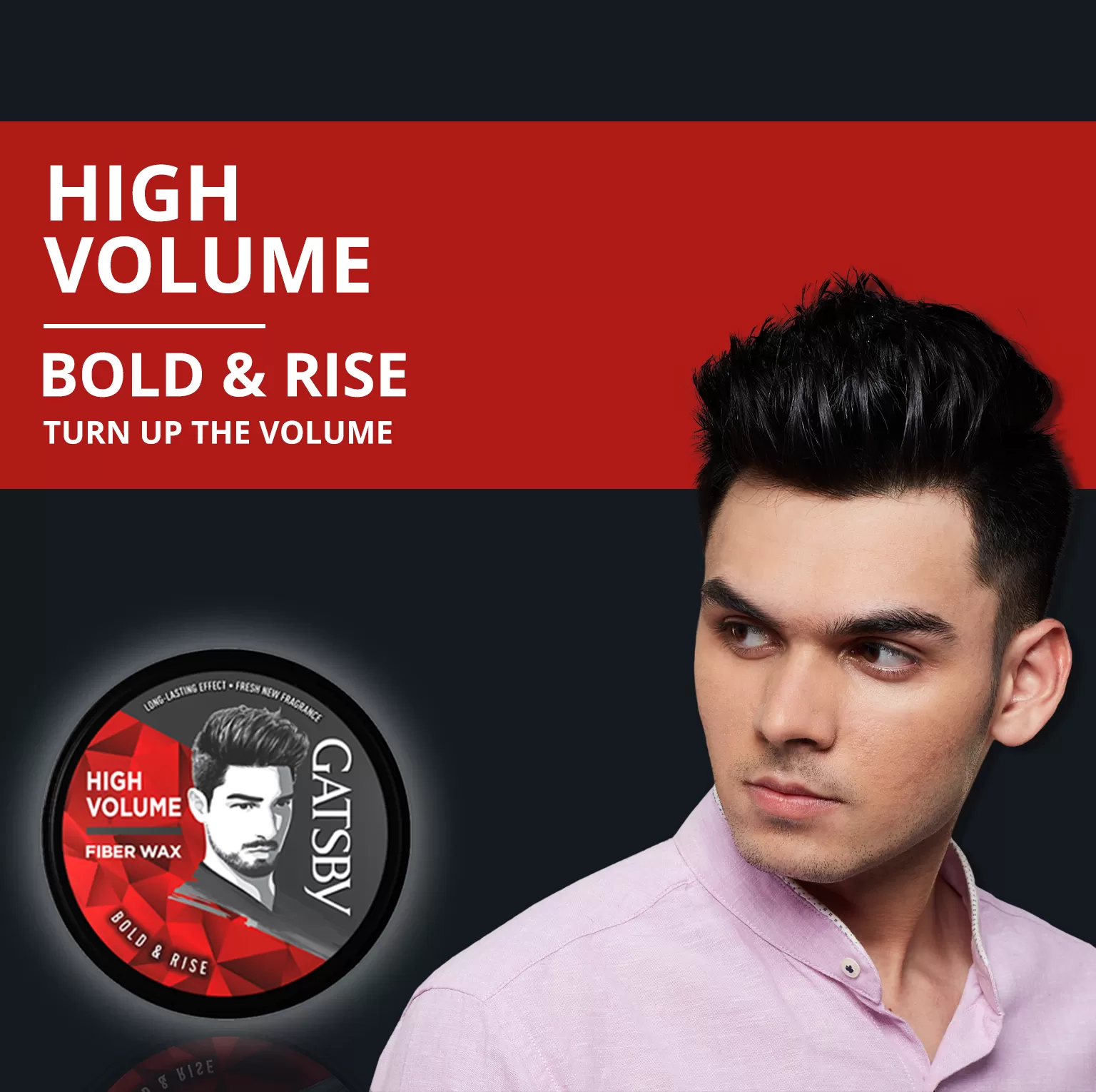 Gatsby Hair Styling Fibre Wax Bold and Rise 75g - image 9