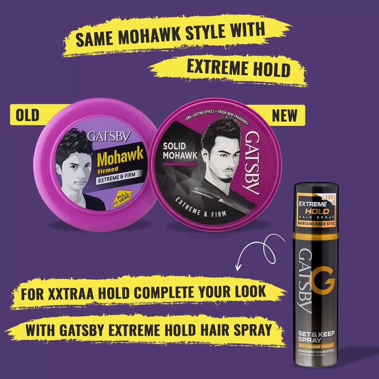 Gatsby Hair Styling Wax 75g Solid Mohawk Extreme & Firm - image 4