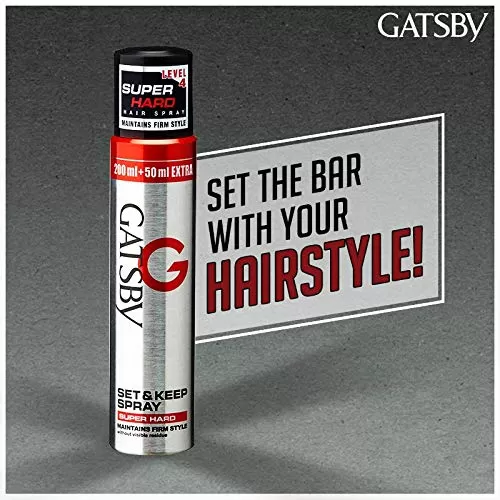Gatsby Set & Keep Hair Spray 250ml Strong Hold - image 3