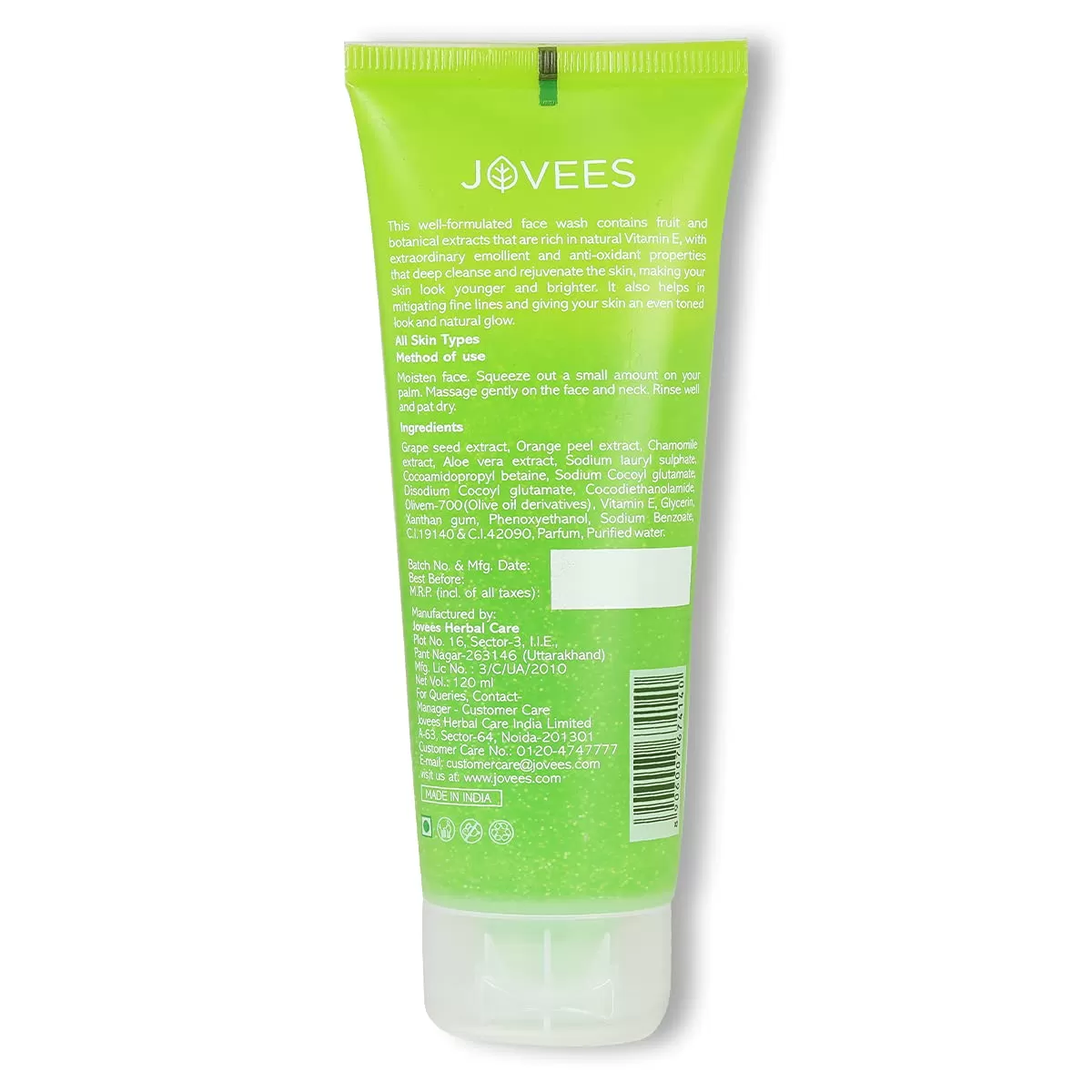 Jovees Grape Face Wash 120ml Imported from India - image 4