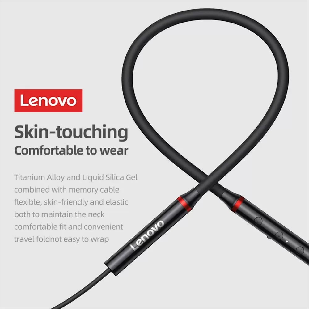 Lenovo HE05 Bluetooth Earphones Magnetic Neckband earbud - image 4