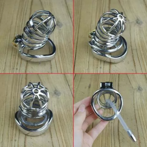 Long Chastity Cage With Urethral Tube Chastity XTOYS - image 3