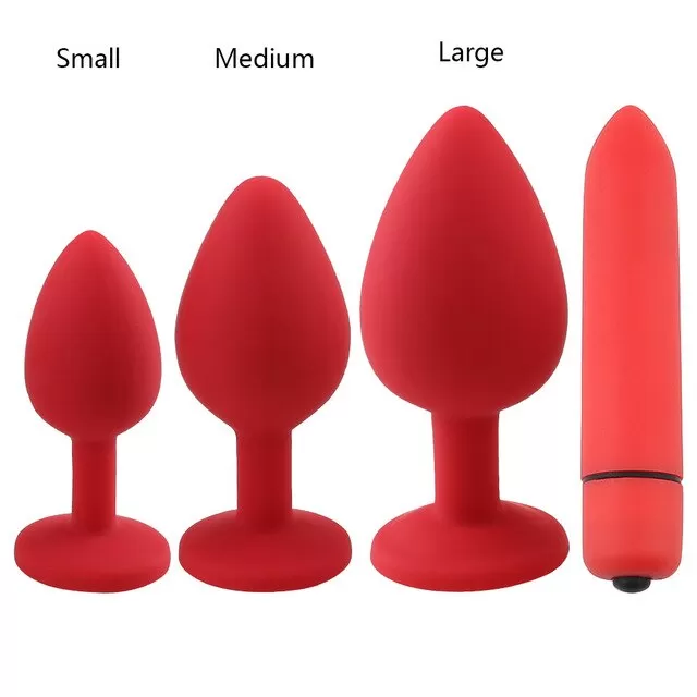 Silicone Anal Butt Plug with mini bullet XTOYS - image 1