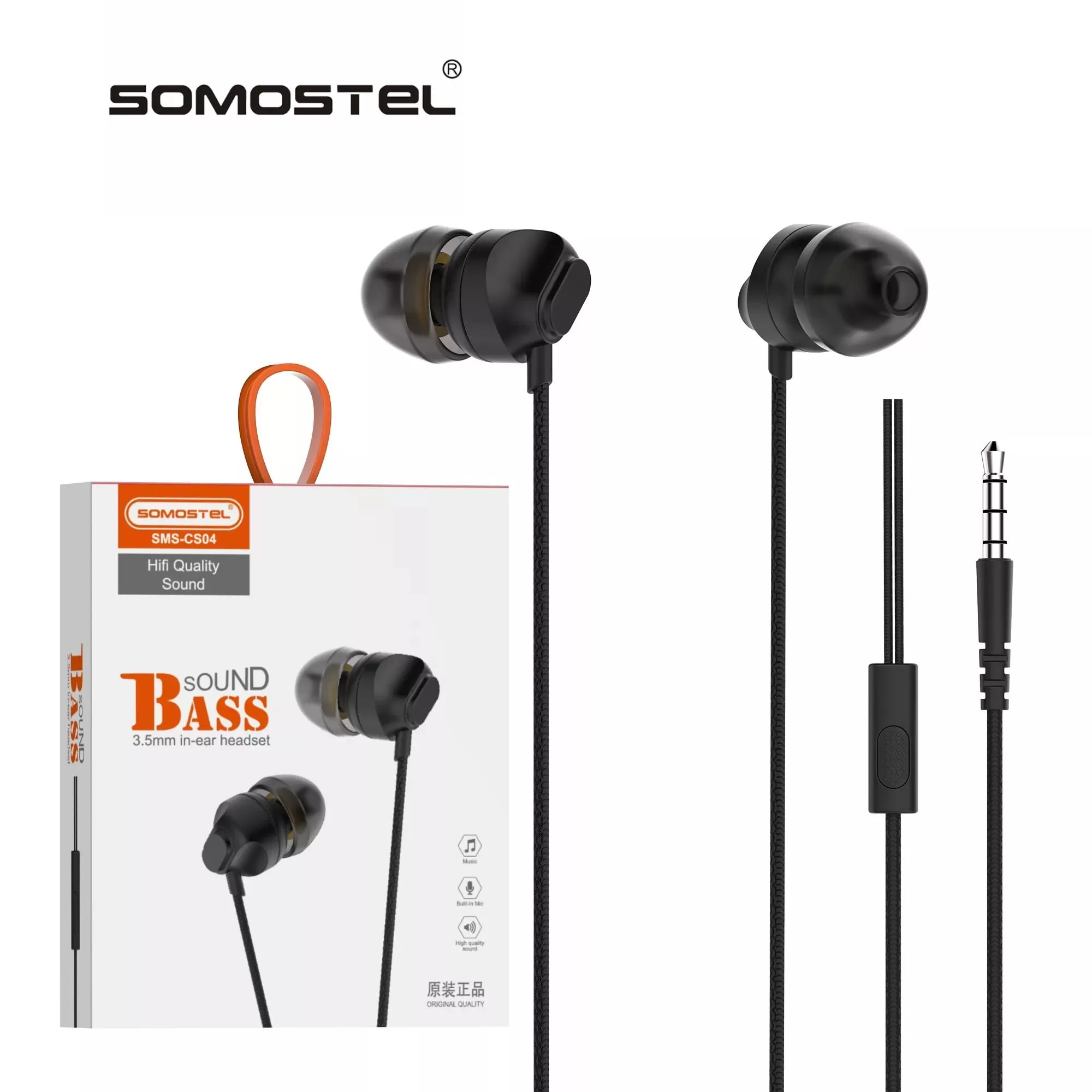 SOMOSTEL 3.5MM Wired Handsfree Gaming In Ear Earphones