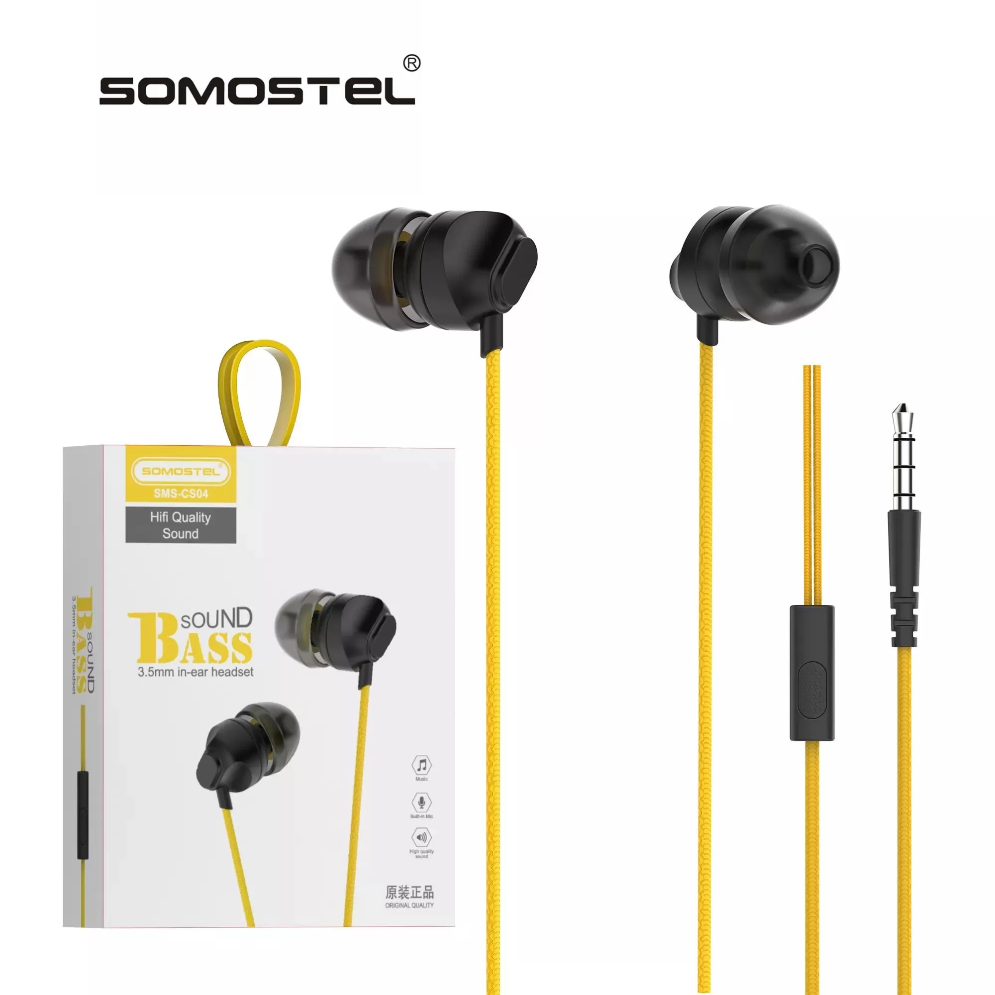 SOMOSTEL 3.5MM Wired Handsfree Gaming In Ear Earphones - image 2