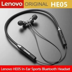 Lenovo HE05 Bluetooth Earphones Magnetic Neckband earbud