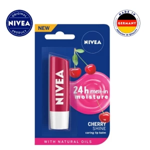 Nivea Lip Balm 4.8g Cherry Shine Made In Germany