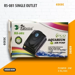 RS-081 Aquarium Air Pump Motor Single Outlet