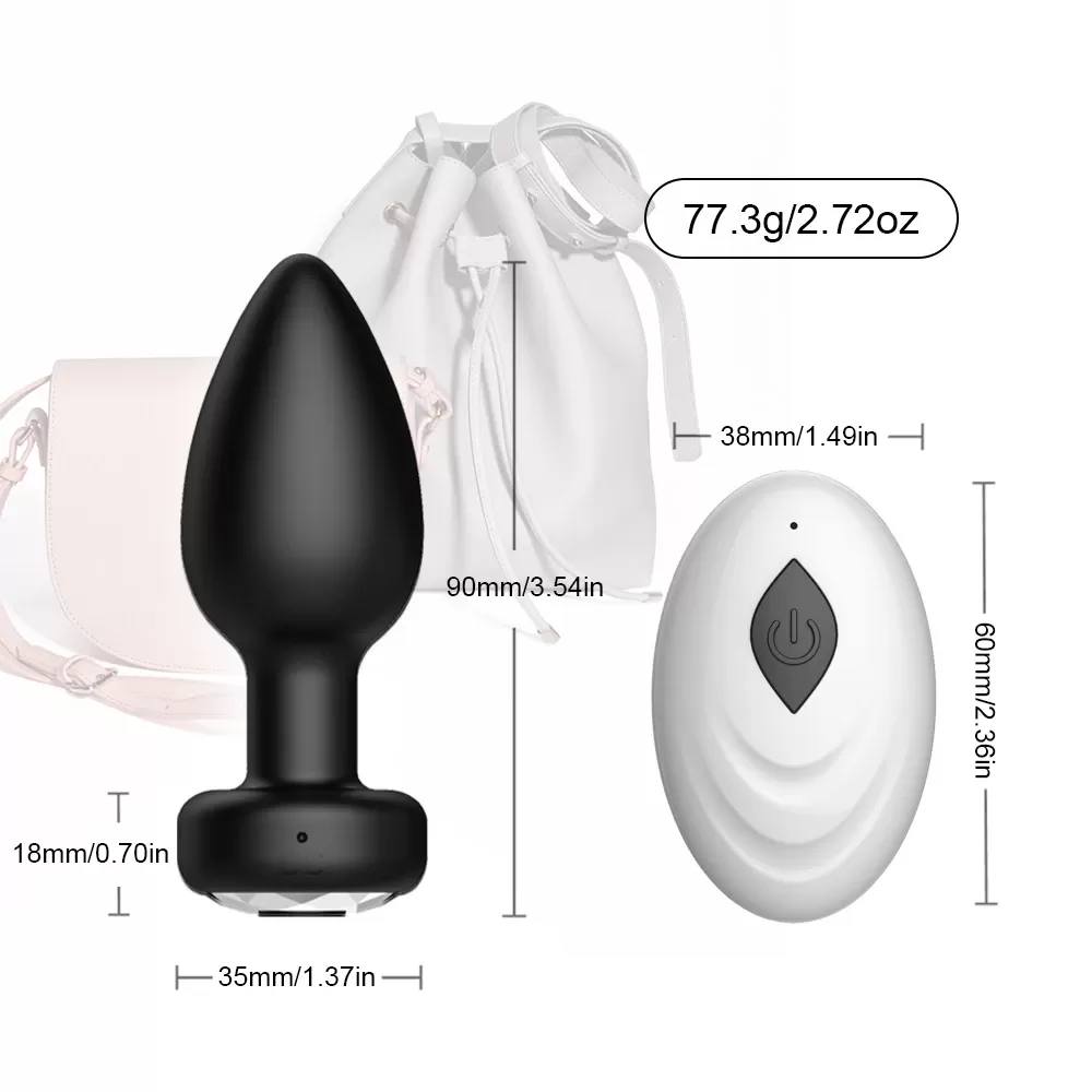 Wireless Remote Control Butt Plug Anal Vibrator XTOYS - image 2