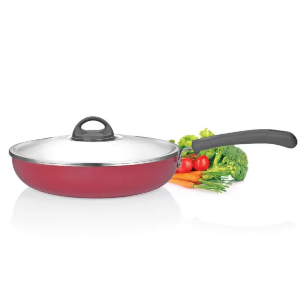 Premier Non Stick Fry Pan Classic Stainless Steel Lid 26CM - image 2