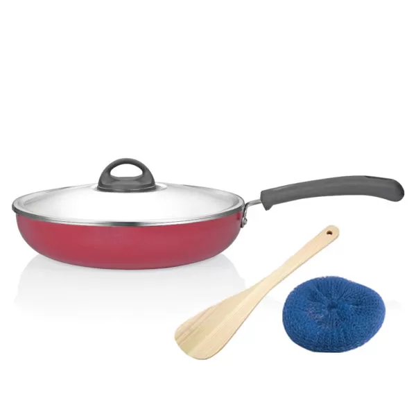 Premier Non Stick Fry Pan Classic Stainless Steel Lid 26CM - image 4