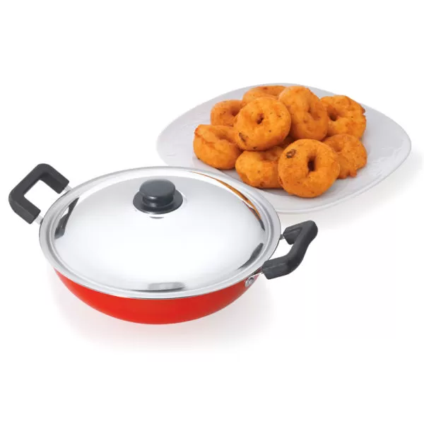 Premier Non Stick Kadai with Stainless Steel lid - image 2