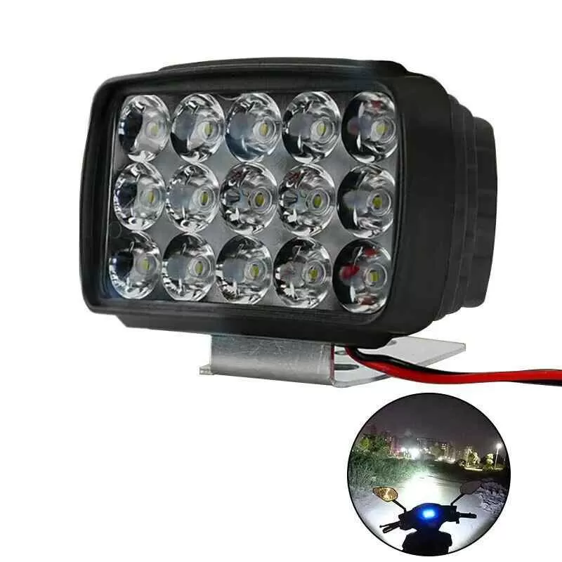 1 Pcs Motorcycle Headlight Spot Light 15 LED - image 2