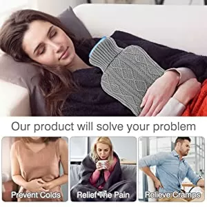 2.1 Liter Hot Water Bag Bottle Heat  Cold Therapy - image 4
